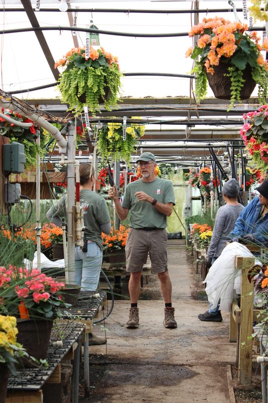 At the garden center